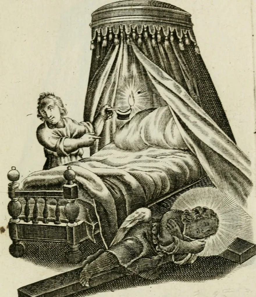 An illustration from Les Emblemes d'amovr divin et hvmain ensemble. Expliquez par des vers françois, 1600, leaf 202