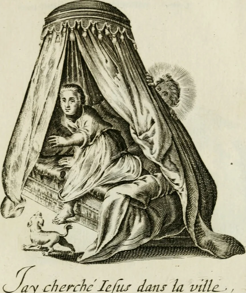An illustration from Les Emblemes d'amovr divin et hvmain ensemble. Expliquez par des vers françois, 1600, leaf 204