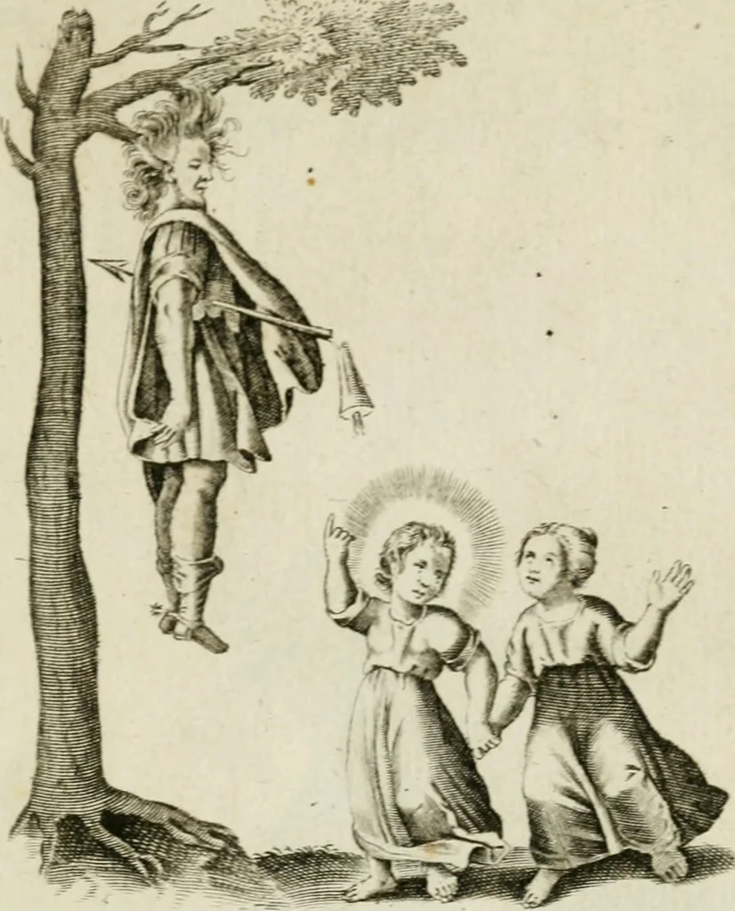 An illustration from Les Emblemes d'amovr divin et hvmain ensemble. Expliquez par des vers françois, 1600, leaf 22