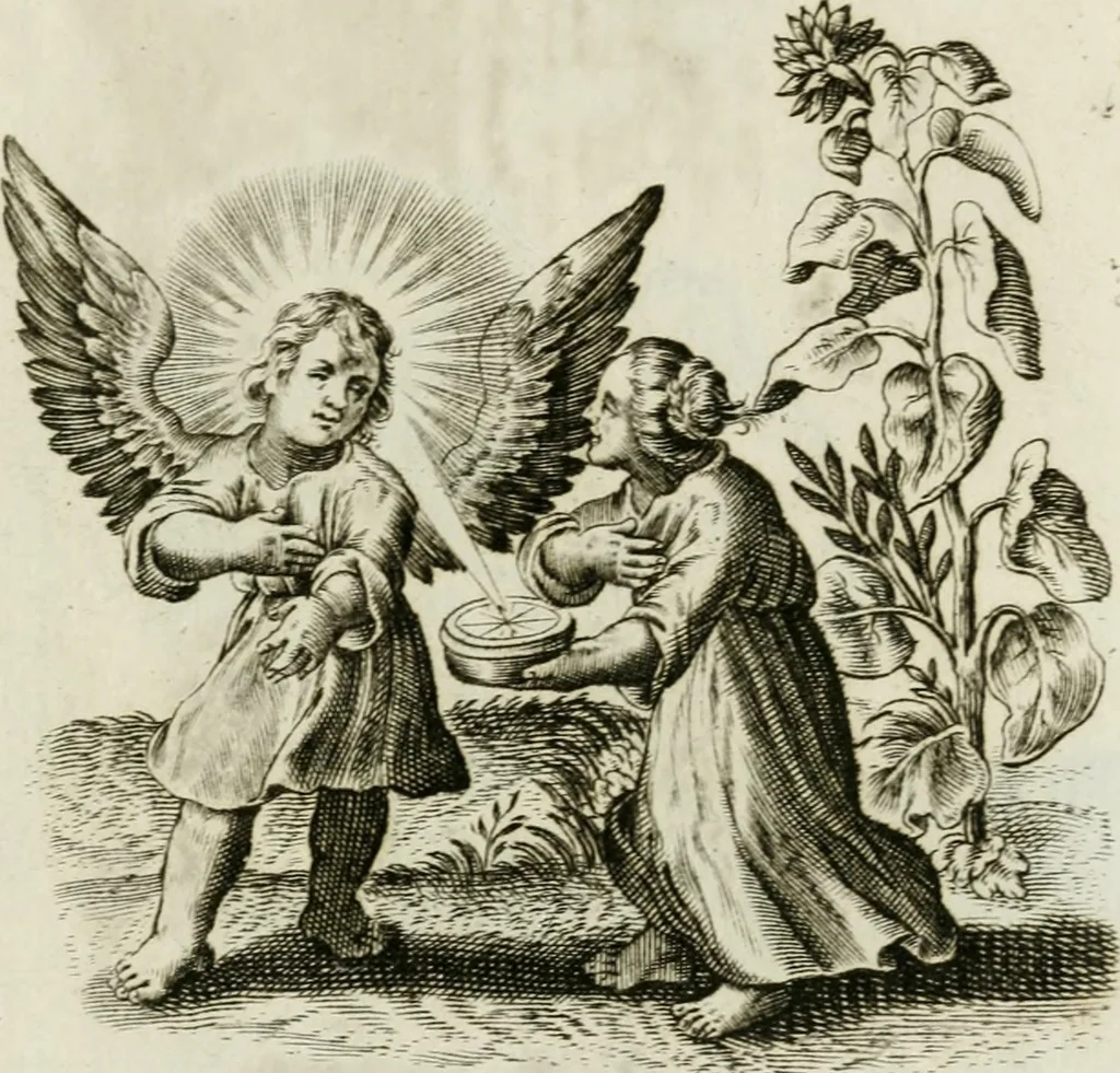An illustration from Les Emblemes d'amovr divin et hvmain ensemble. Expliquez par des vers françois, 1600, leaf 222