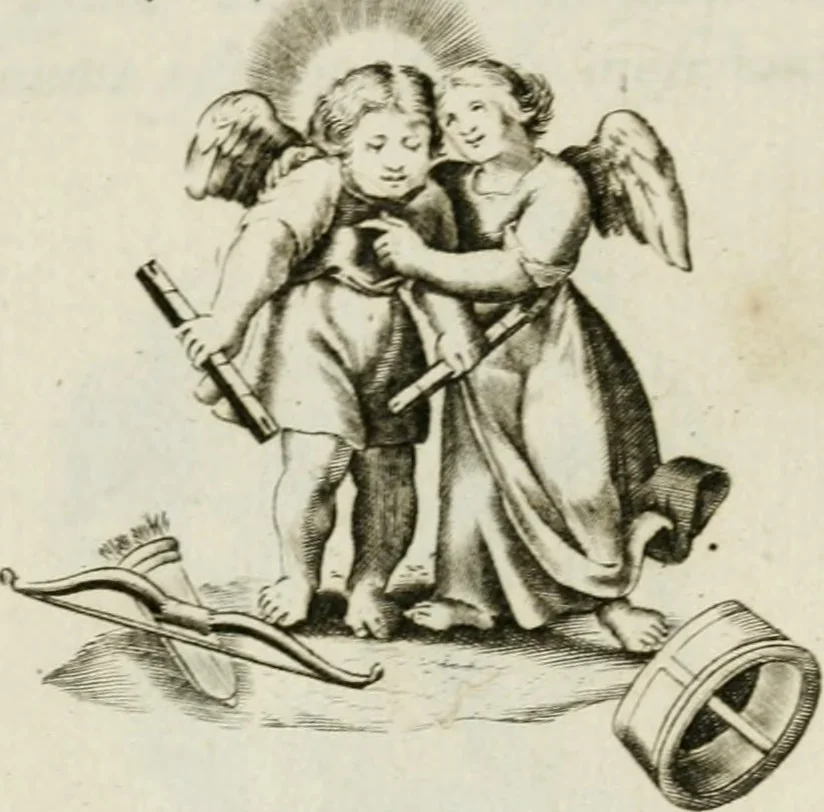An illustration from Les Emblemes d'amovr divin et hvmain ensemble. Expliquez par des vers françois, 1600, leaf 48