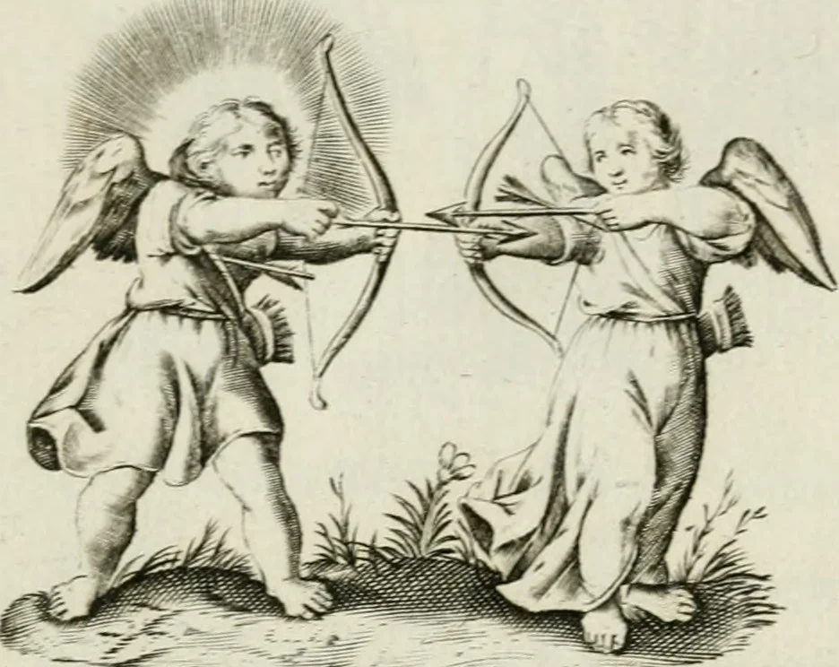 An illustration from Les Emblemes d'amovr divin et hvmain ensemble. Expliquez par des vers françois, 1600, leaf 60