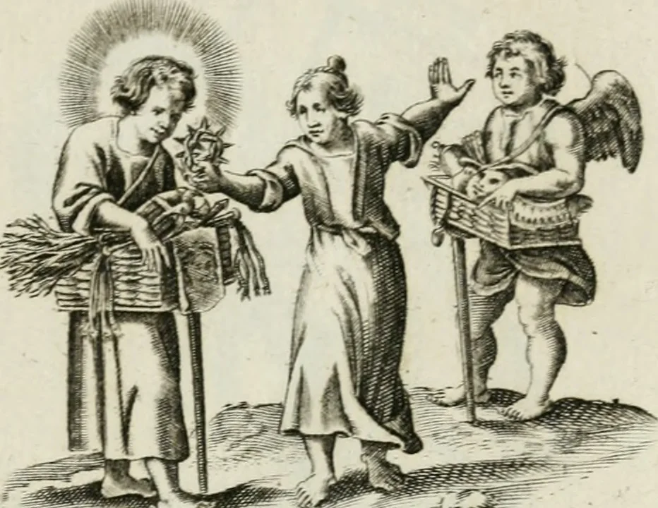 An illustration from Les Emblemes d'amovr divin et hvmain ensemble. Expliquez par des vers françois, 1600, leaf 62