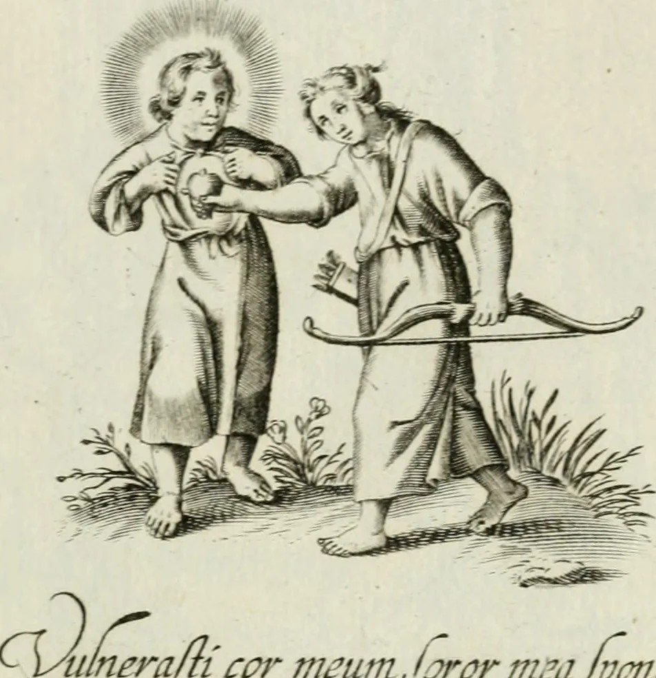 An illustration from Les Emblemes d'amovr divin et hvmain ensemble. Expliquez par des vers françois, 1600, leaf 86