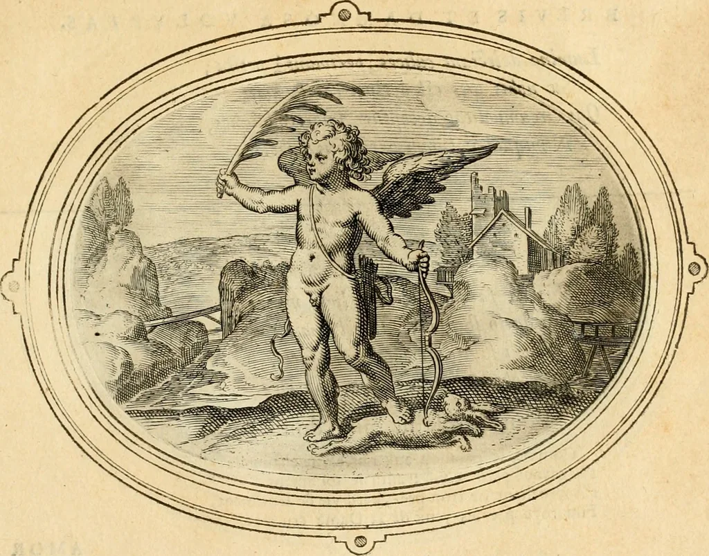 An illustration from Les emblemes de l'amour humain, 1667, leaf 120
