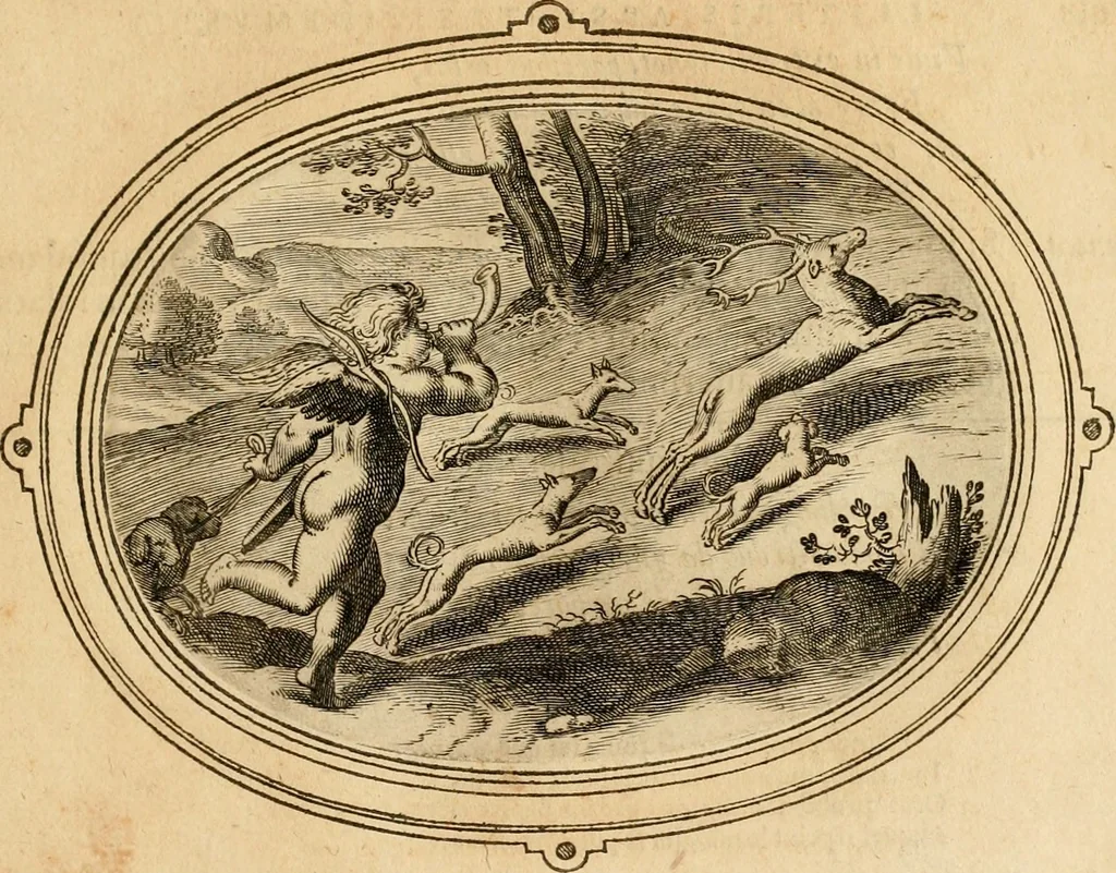 An illustration from Les emblemes de l'amour humain, 1667, leaf 150