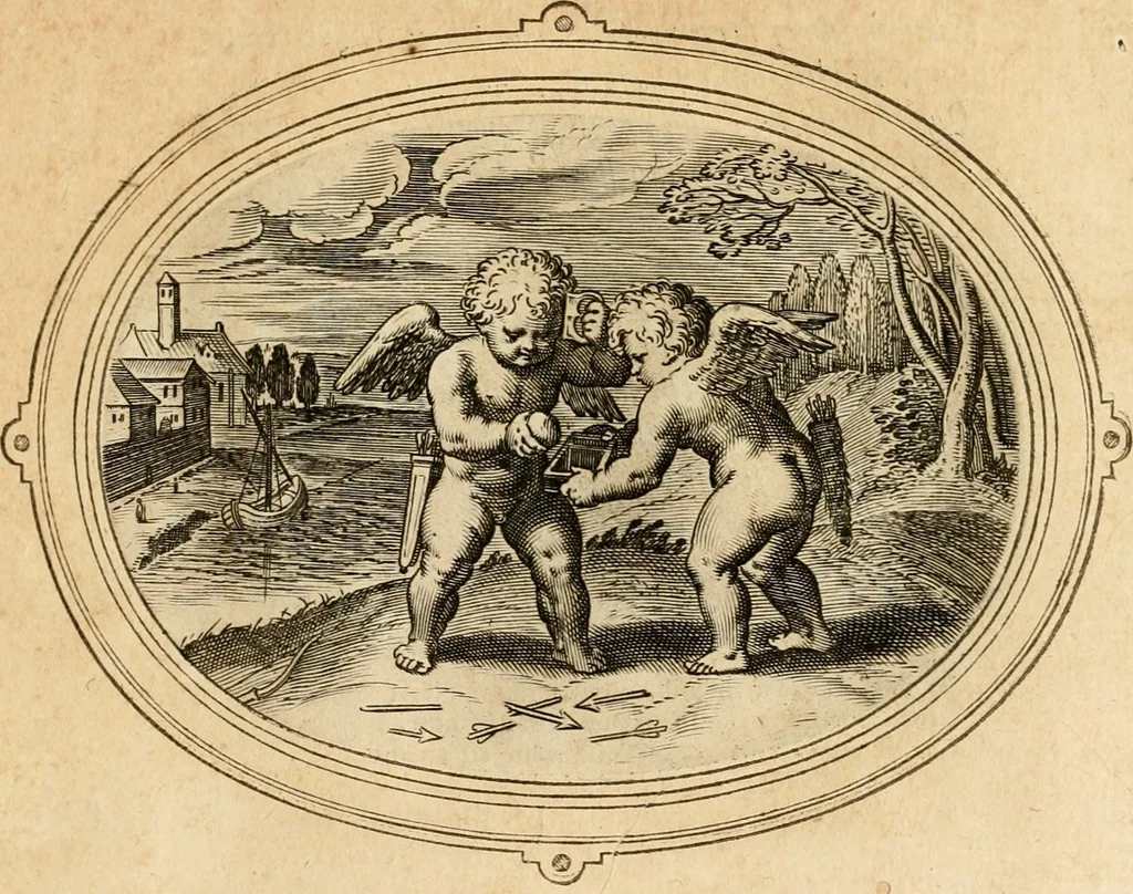 An illustration from Les emblemes de l'amour humain, 1667, leaf 178