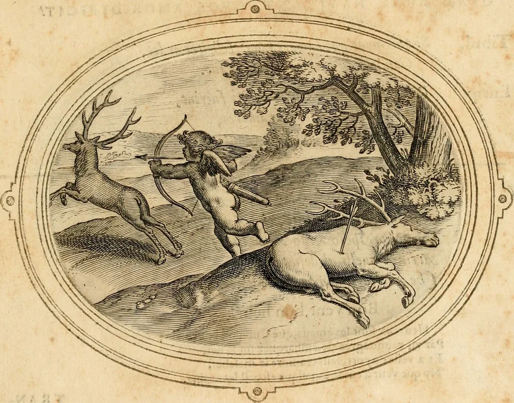 An illustration from Les emblemes de l'amour humain, 1667, leaf 260