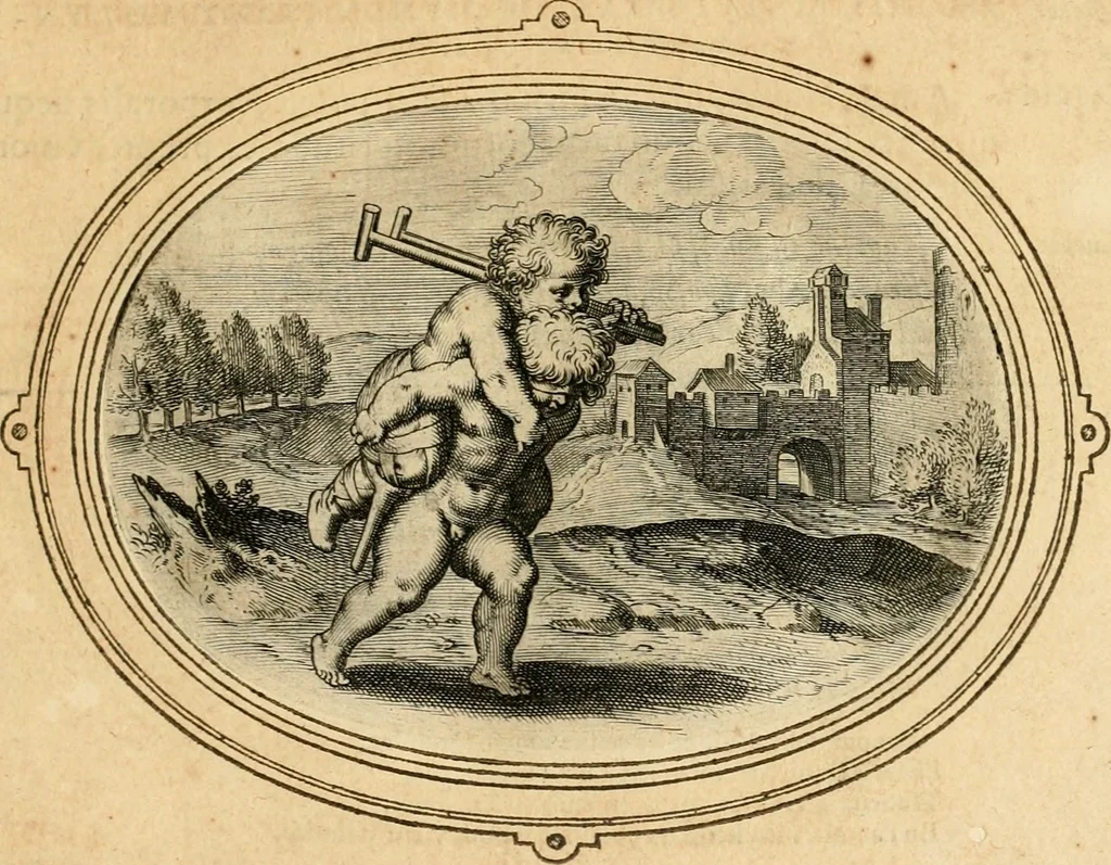 An illustration from Les emblemes de l'amour humain, 1667, leaf 34