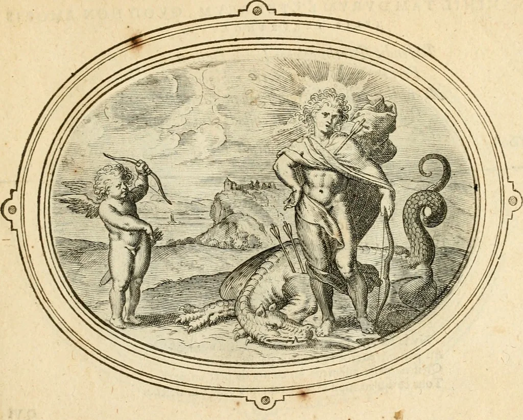 An illustration from Les emblemes de l'amour humain, 1667, leaf 40