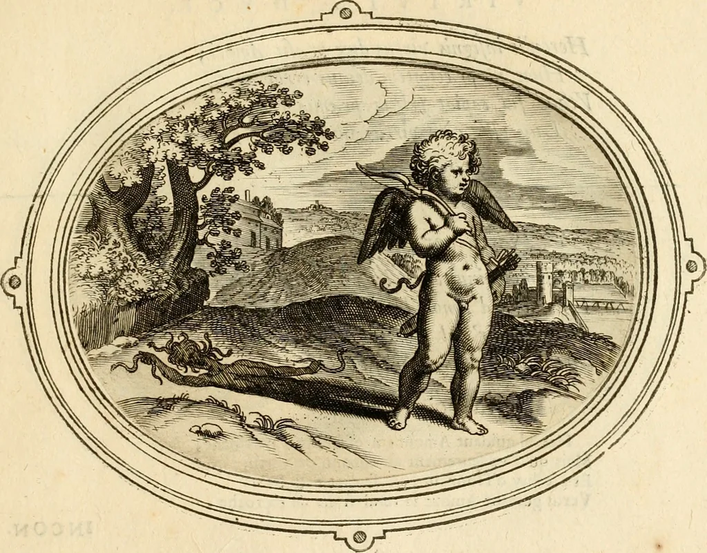An illustration from Les emblemes de l'amour humain, 1667, leaf 70
