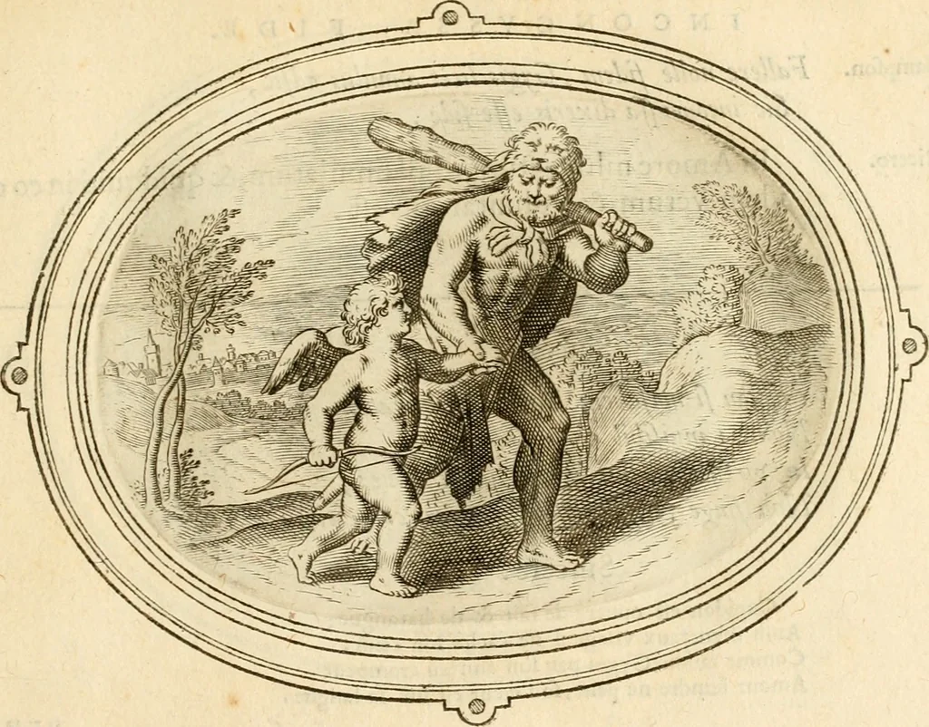An illustration from Les emblemes de l'amour humain, 1667, leaf 72