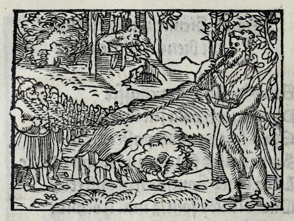 An illustration from Les emblemes de maistre Andre Alciat, mis en rime francoyse, [et] puis nagueres reimprime auec curieuse correction, 1539, leaf 218