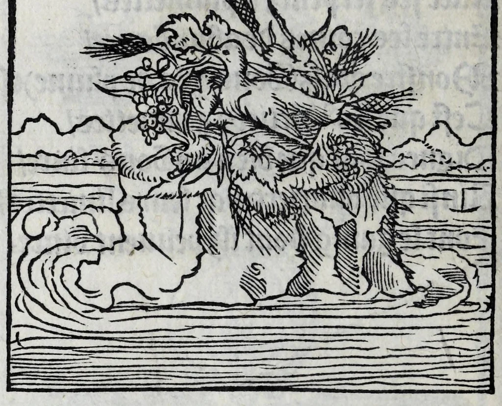 An illustration from Les emblemes de maistre Andre Alciat, mis en rime francoyse, [et] puis nagueres reimprime auec curieuse correction, 1539, leaf 62