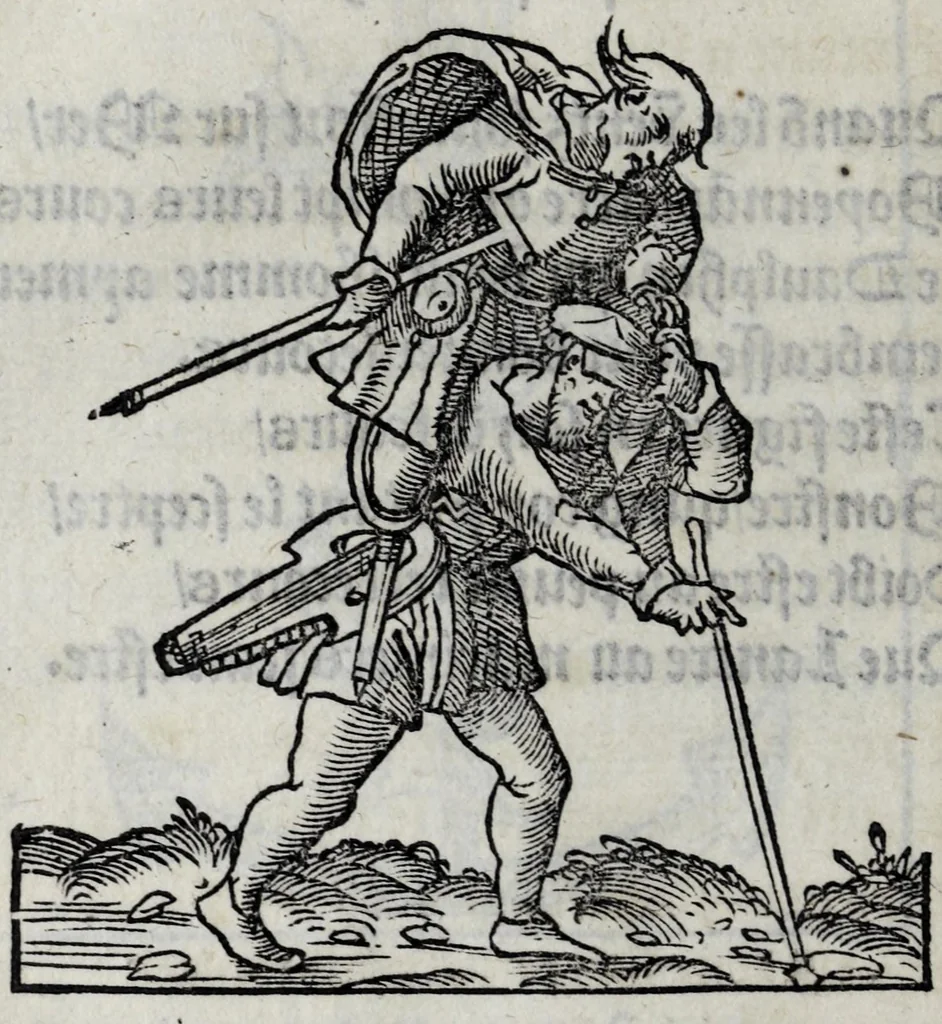 An illustration from Les emblemes de maistre Andre Alciat, mis en rime francoyse, [et] puis nagueres reimprime auec curieuse correction, 1539, leaf 68