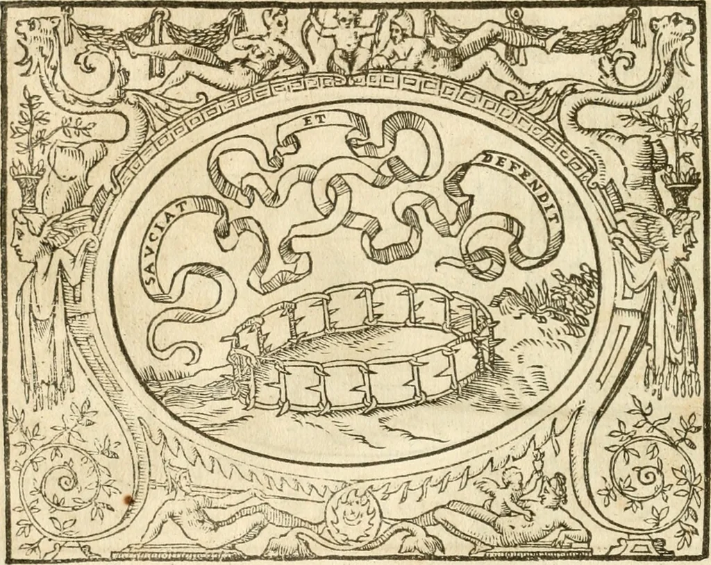 An illustration from Le sententiose imprese ; et, Dialogo, 1560, leaf 101
