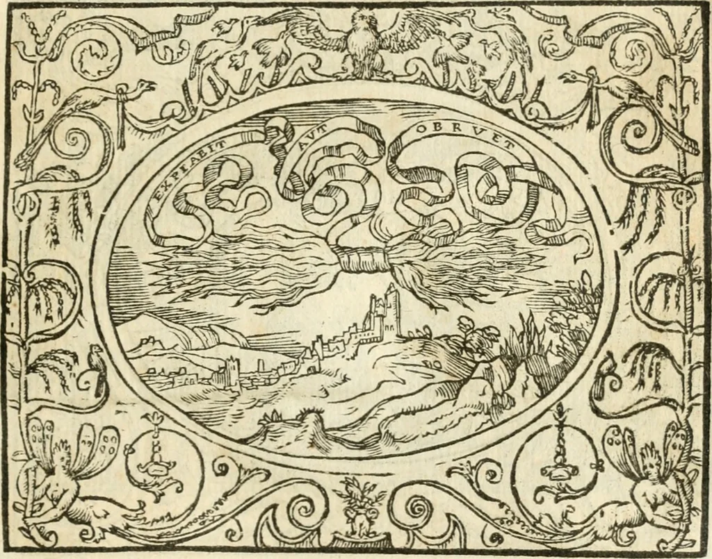 An illustration from Le sententiose imprese ; et, Dialogo, 1560, leaf 116