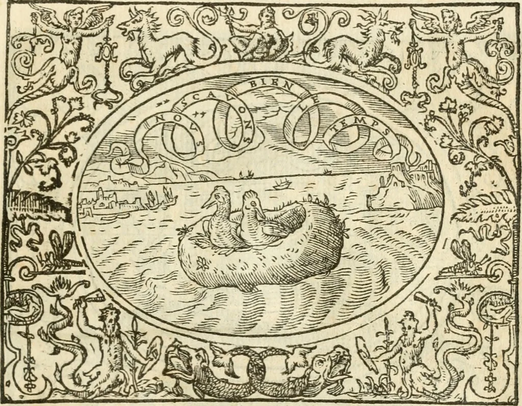 An illustration from Le sententiose imprese ; et, Dialogo, 1560, leaf 118