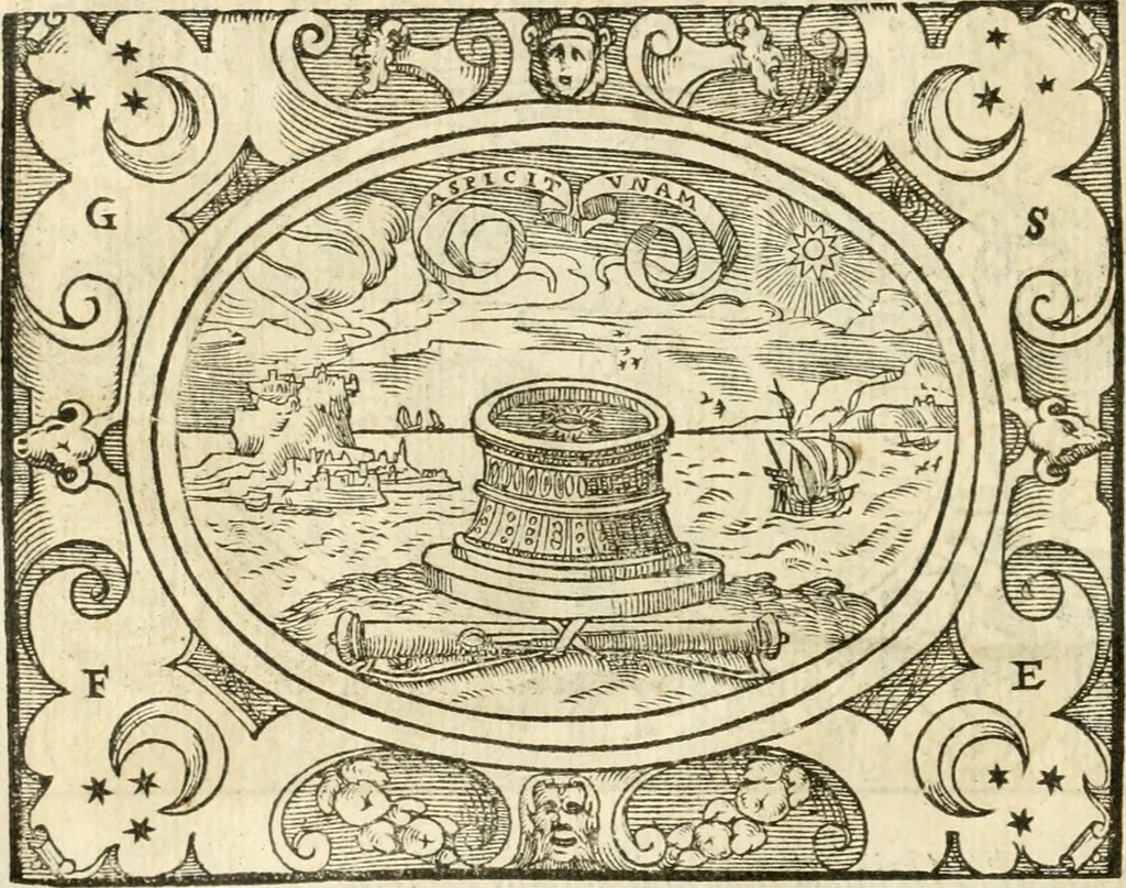 An illustration from Le sententiose imprese ; et, Dialogo, 1560, leaf 119
