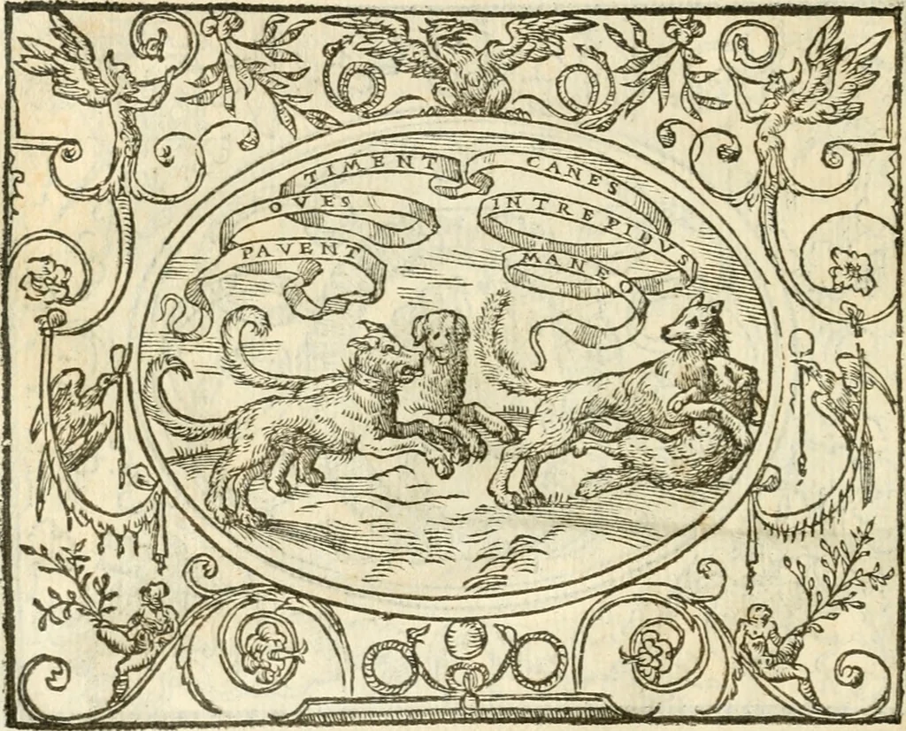 An illustration from Le sententiose imprese ; et, Dialogo, 1560, leaf 121