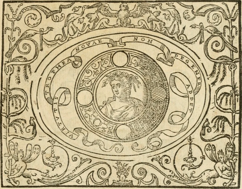 An illustration from Le sententiose imprese ; et, Dialogo, 1560, leaf 124