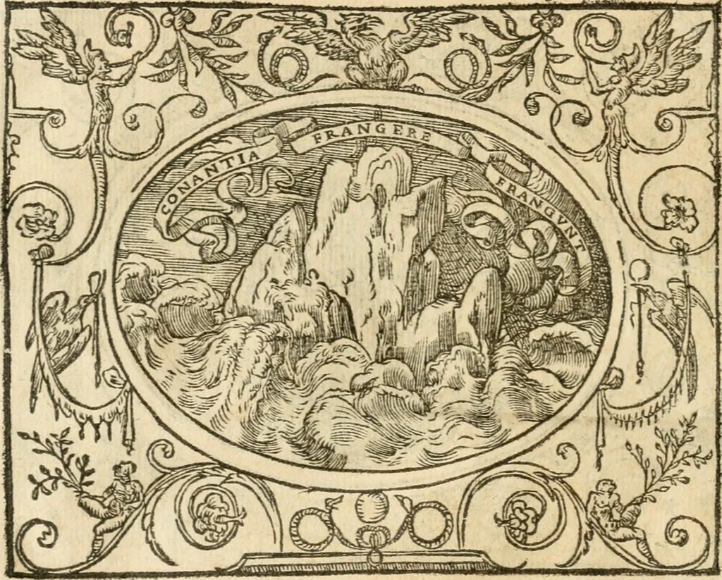 An illustration from Le sententiose imprese ; et, Dialogo, 1560, leaf 129