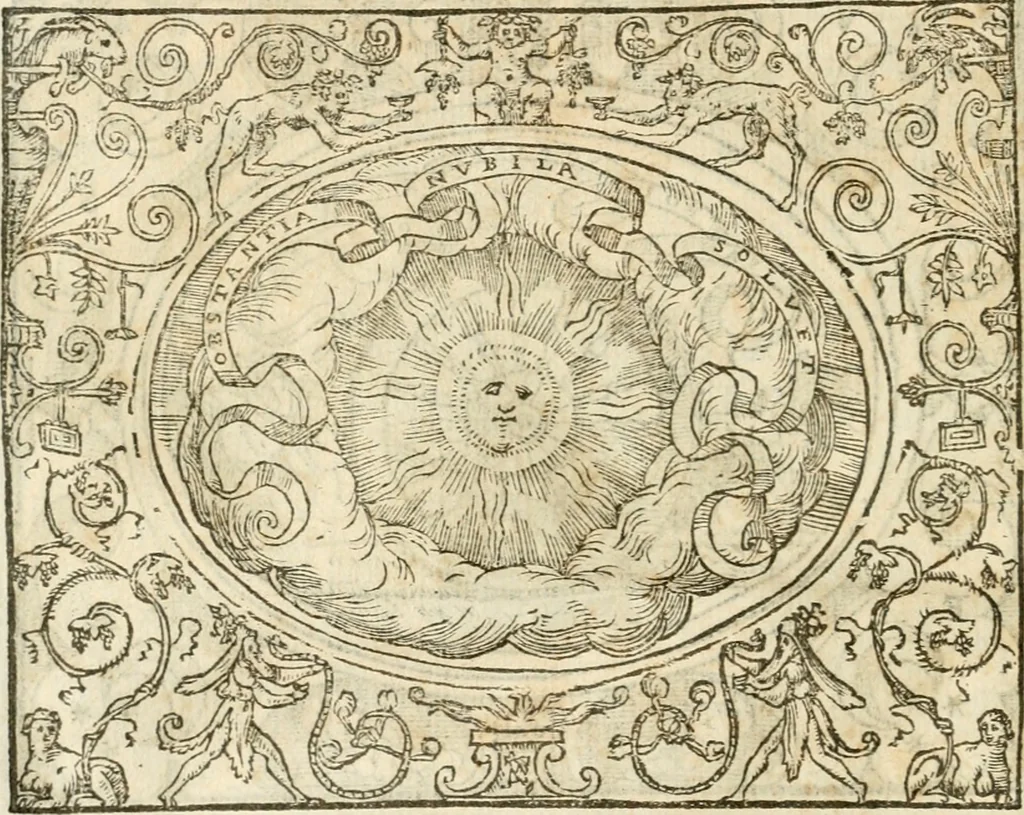 An illustration from Le sententiose imprese ; et, Dialogo, 1560, leaf 133