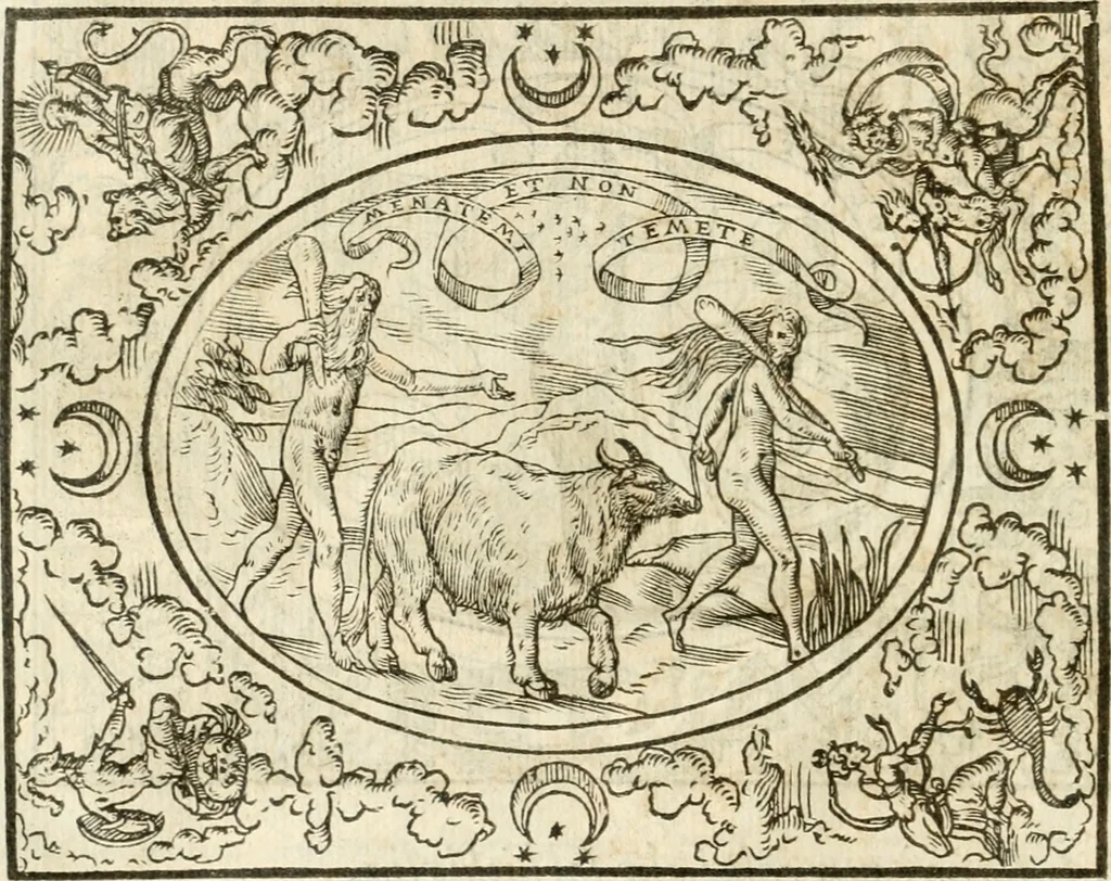 An illustration from Le sententiose imprese ; et, Dialogo, 1560, leaf 135