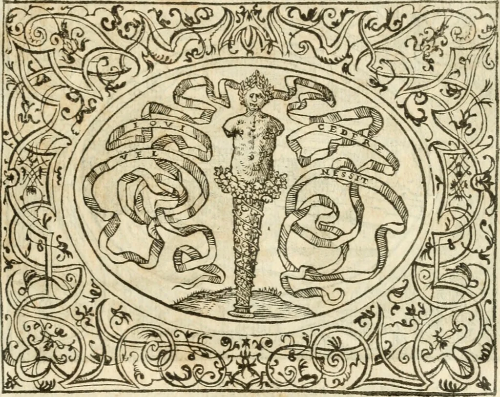 An illustration from Le sententiose imprese ; et, Dialogo, 1560, leaf 136