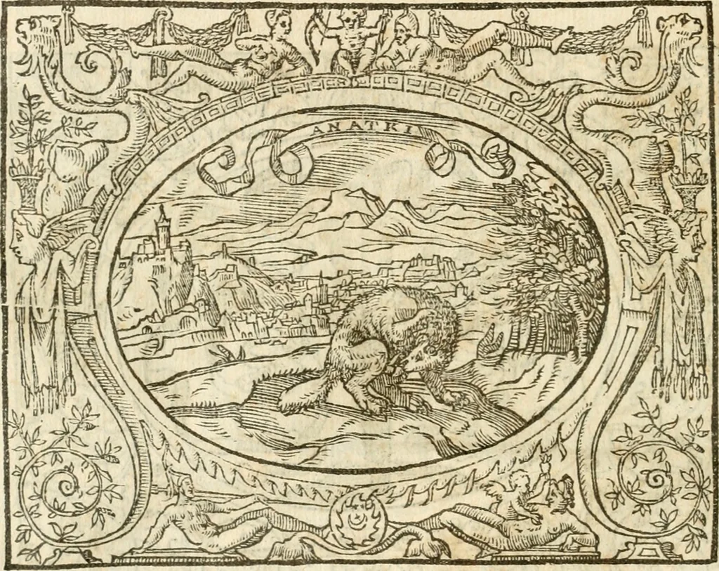 An illustration from Le sententiose imprese ; et, Dialogo, 1560, leaf 137