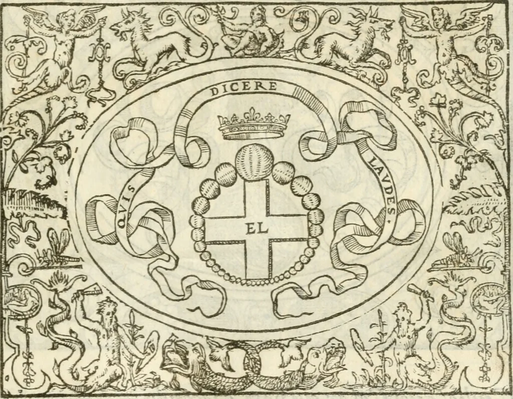 An illustration from Le sententiose imprese ; et, Dialogo, 1560, leaf 20