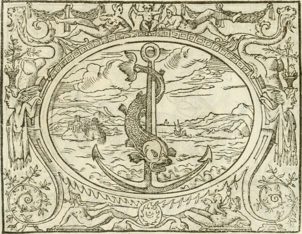 An illustration from Le sententiose imprese ; et, Dialogo, 1560, leaf 23