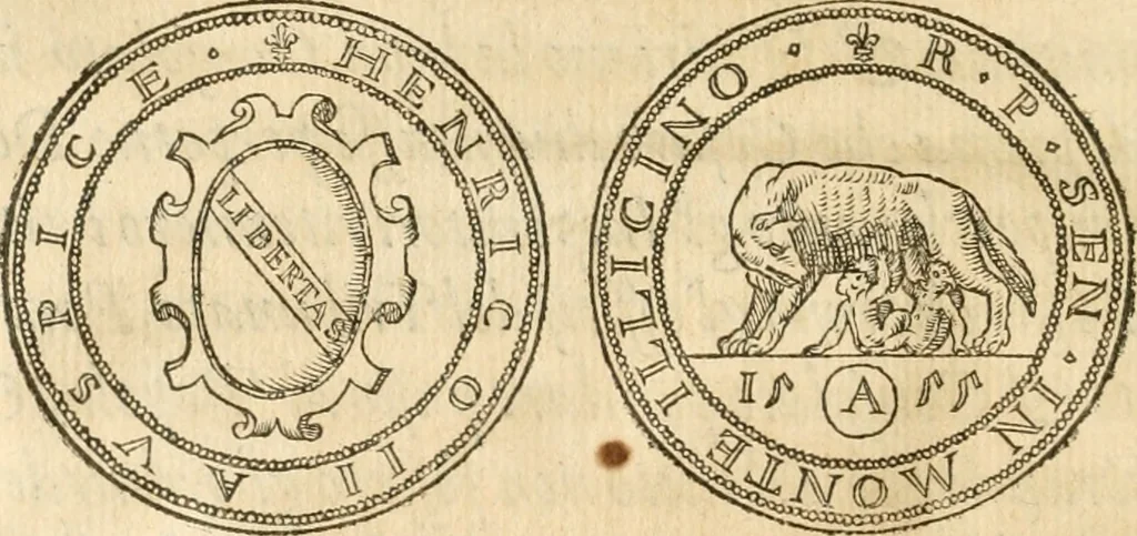 An illustration from Le sententiose imprese ; et, Dialogo, 1560, leaf 251