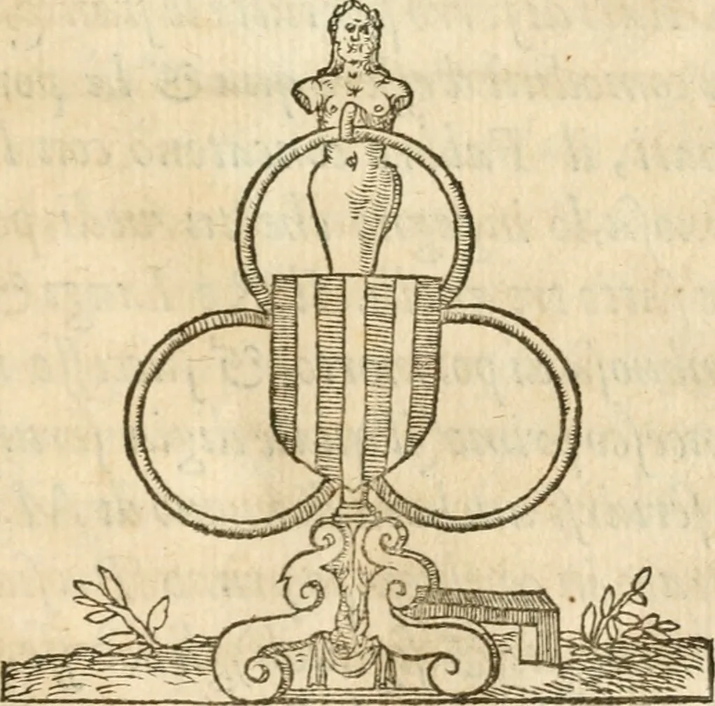 An illustration from Le sententiose imprese ; et, Dialogo, 1560, leaf 252