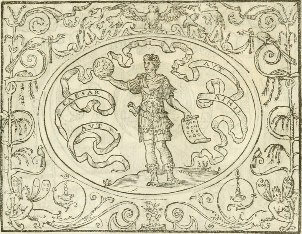 An illustration from Le sententiose imprese ; et, Dialogo, 1560, leaf 26