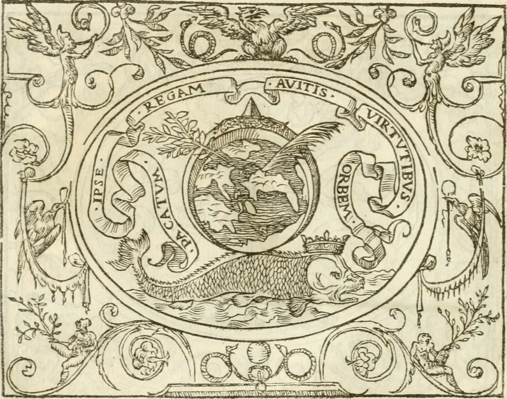 An illustration from Le sententiose imprese ; et, Dialogo, 1560, leaf 27