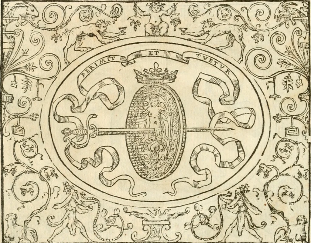 An illustration from Le sententiose imprese ; et, Dialogo, 1560, leaf 31