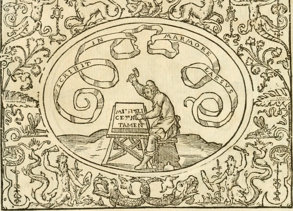 An illustration from Le sententiose imprese ; et, Dialogo, 1560, leaf 35
