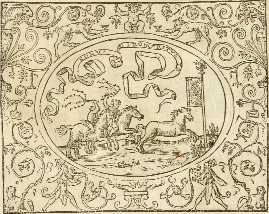 An illustration from Le sententiose imprese ; et, Dialogo, 1560, leaf 41