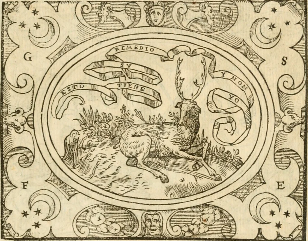 An illustration from Le sententiose imprese ; et, Dialogo, 1560, leaf 44