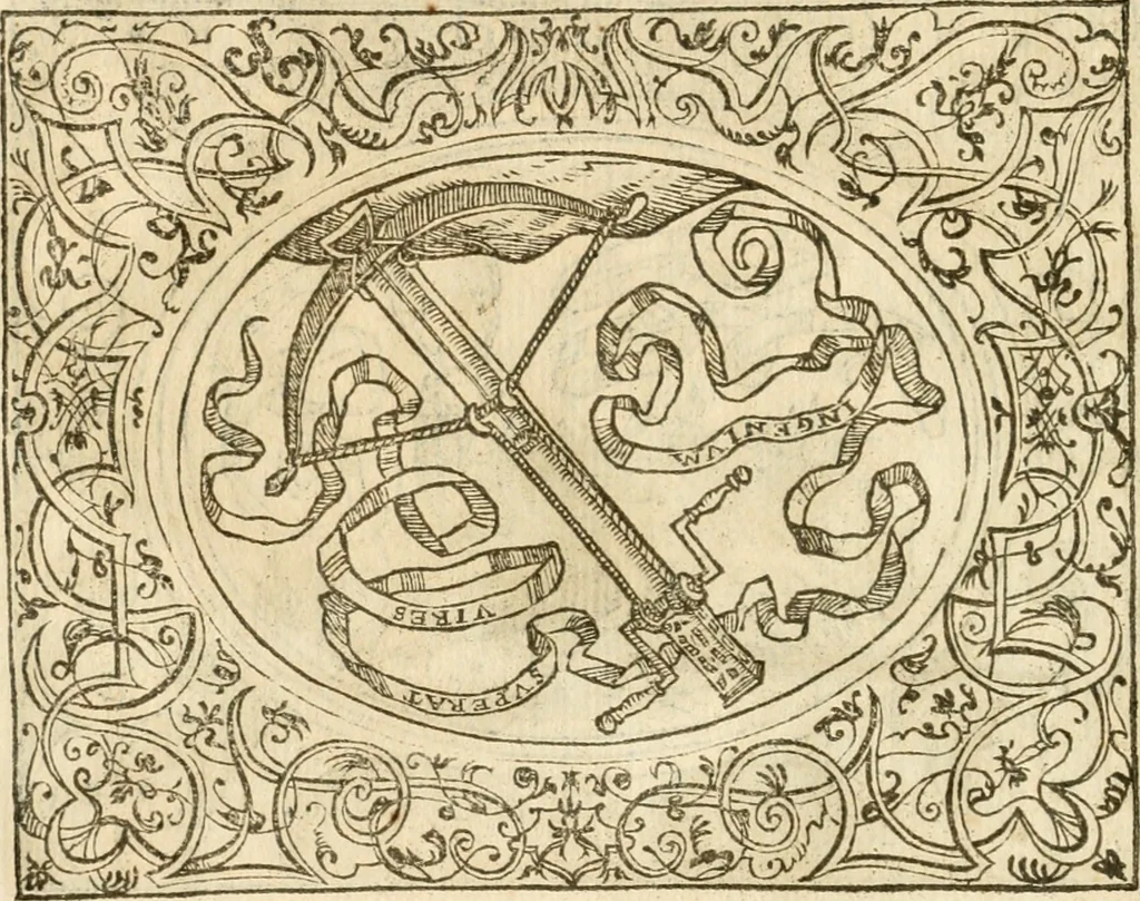 An illustration from Le sententiose imprese ; et, Dialogo, 1560, leaf 45