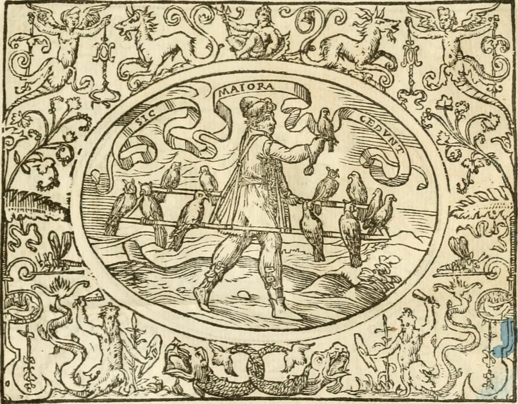 An illustration from Le sententiose imprese ; et, Dialogo, 1560, leaf 52