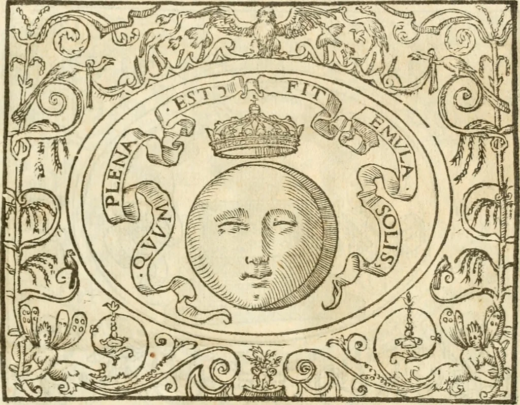 An illustration from Le sententiose imprese ; et, Dialogo, 1560, leaf 60