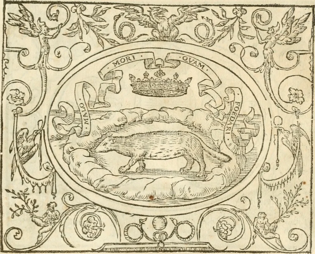 An illustration from Le sententiose imprese ; et, Dialogo, 1560, leaf 62