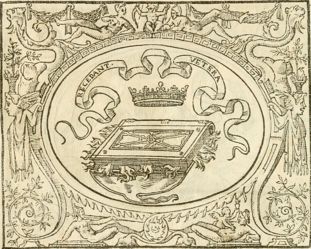 An illustration from Le sententiose imprese ; et, Dialogo, 1560, leaf 65