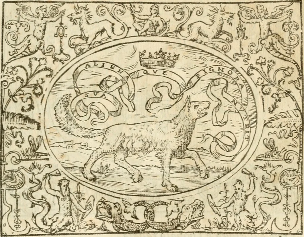 An illustration from Le sententiose imprese ; et, Dialogo, 1560, leaf 66