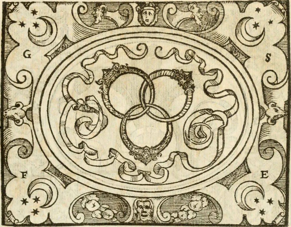 An illustration from Le sententiose imprese ; et, Dialogo, 1560, leaf 80