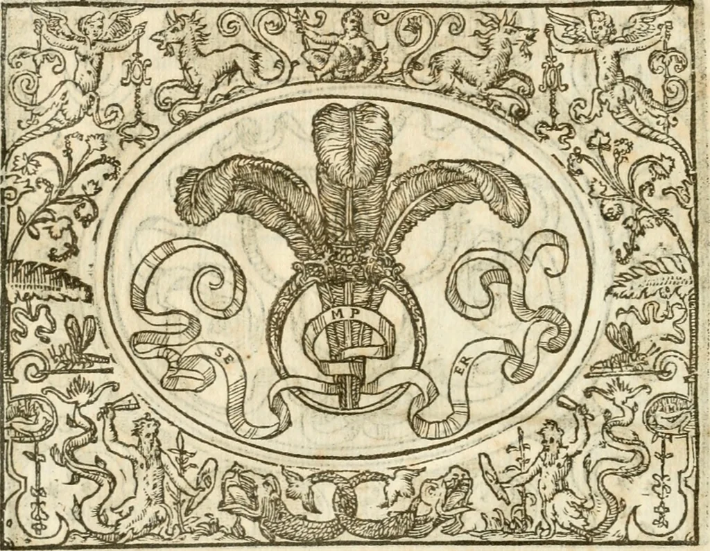 An illustration from Le sententiose imprese ; et, Dialogo, 1560, leaf 81