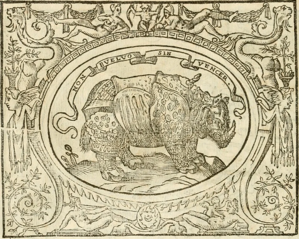 An illustration from Le sententiose imprese ; et, Dialogo, 1560, leaf 85