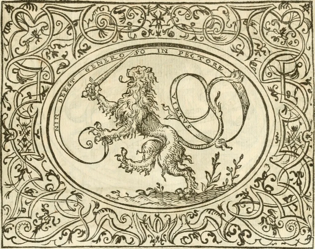 An illustration from Le sententiose imprese ; et, Dialogo, 1560, leaf 88